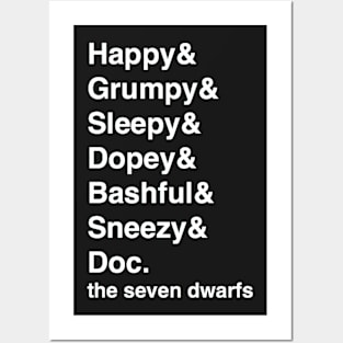 The Seven Dwarfs Posters and Art